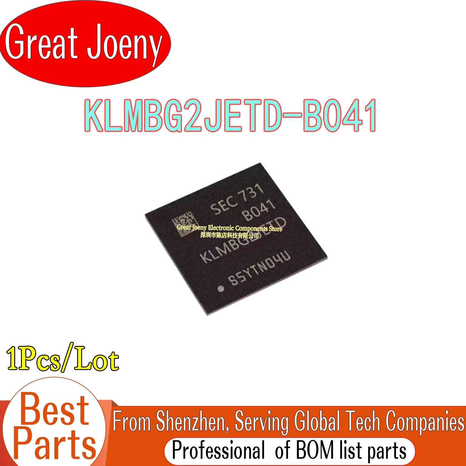 100% New Original B041 KLMBG2JETD-B041 32GB MLC v5.1 BGA Memory Chipset BGA-153
100% New Original B041 KLMBG2JETD-B041 32GB MLC v5.1 BGA Memory Chipset BGA-153