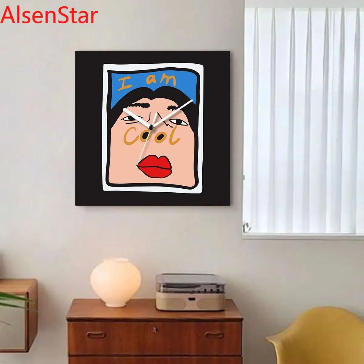 Pop Art Design Clock Creative Abstract Bedroom Study Studio Wall Clock Ultra-thin Scanning Mute Square Watch Home Decoration
Pop Art Design Clock Creative Abstract Bedroom Study Studio Wall Clock Ultra-thin Scanning Mute Square Watch Home Decoration