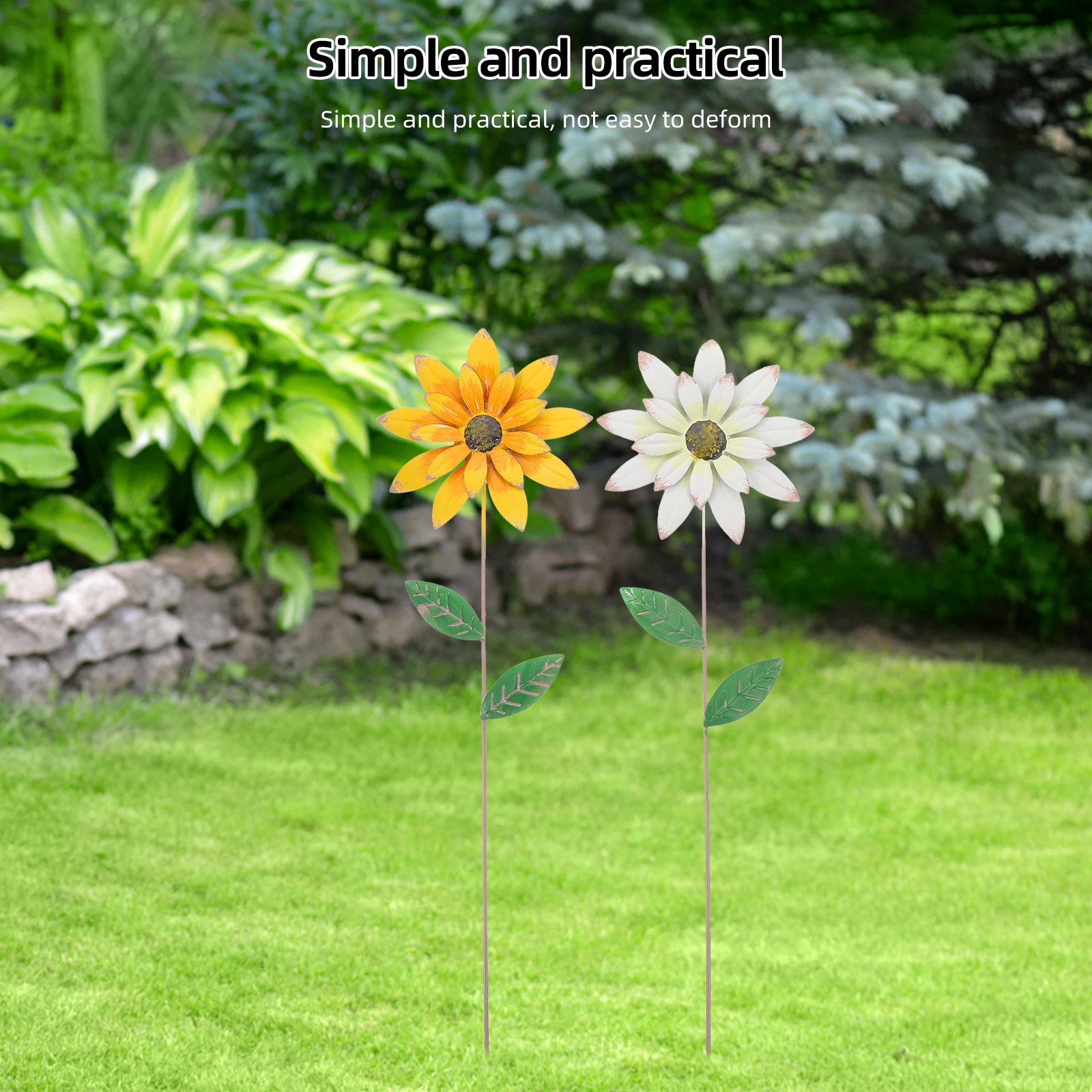 2Pcs Metal Flowers Outdoor Decor Garden Stake Sunflower Yard Pot Decoration Iron Flower Plant Bed Villa Lawn Grass
2Pcs Metal Flowers Outdoor Decor Garden Stake Sunflower Yard Pot Decoration Iron Flower Plant Bed Villa Lawn Grass