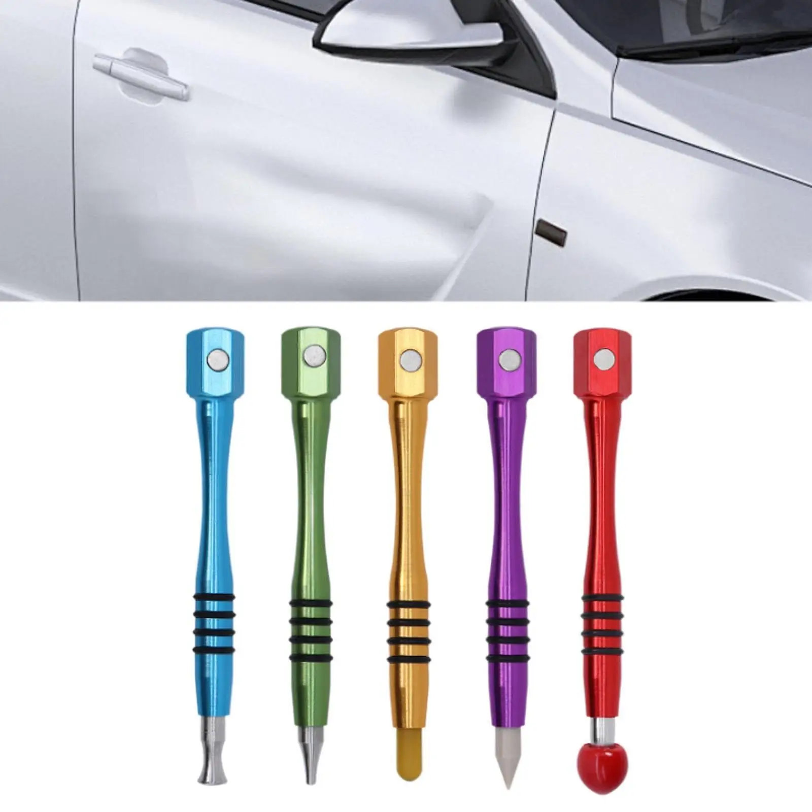 5 Pieces Car Body Dent Repair Tool Car Tap Down Pen Universal Professional Metal Dent Puller Kit Knock Down Tap Tool Kit
5 Pieces Car Body Dent Repair Tool Car Tap Down Pen Universal Professional Metal Dent Puller Kit Knock Down Tap Tool Kit