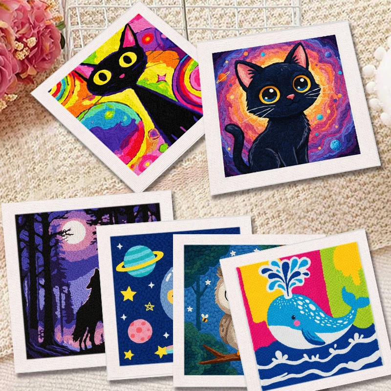 SDOYUNO Punch Needle Embroidery Kit Cute Animal Craft Punch Needle Set for Beginners Adults 25x25cm Sewing Cross Stitch DIY gift
SDOYUNO Punch Needle Embroidery Kit Cute Animal Craft Punch Needle Set for Beginners Adults 25x25cm Sewing Cross Stitch DIY gift