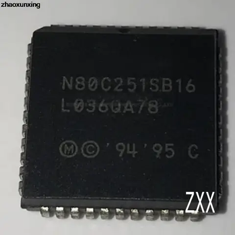 2pcs N80C251SB16  PLCC44