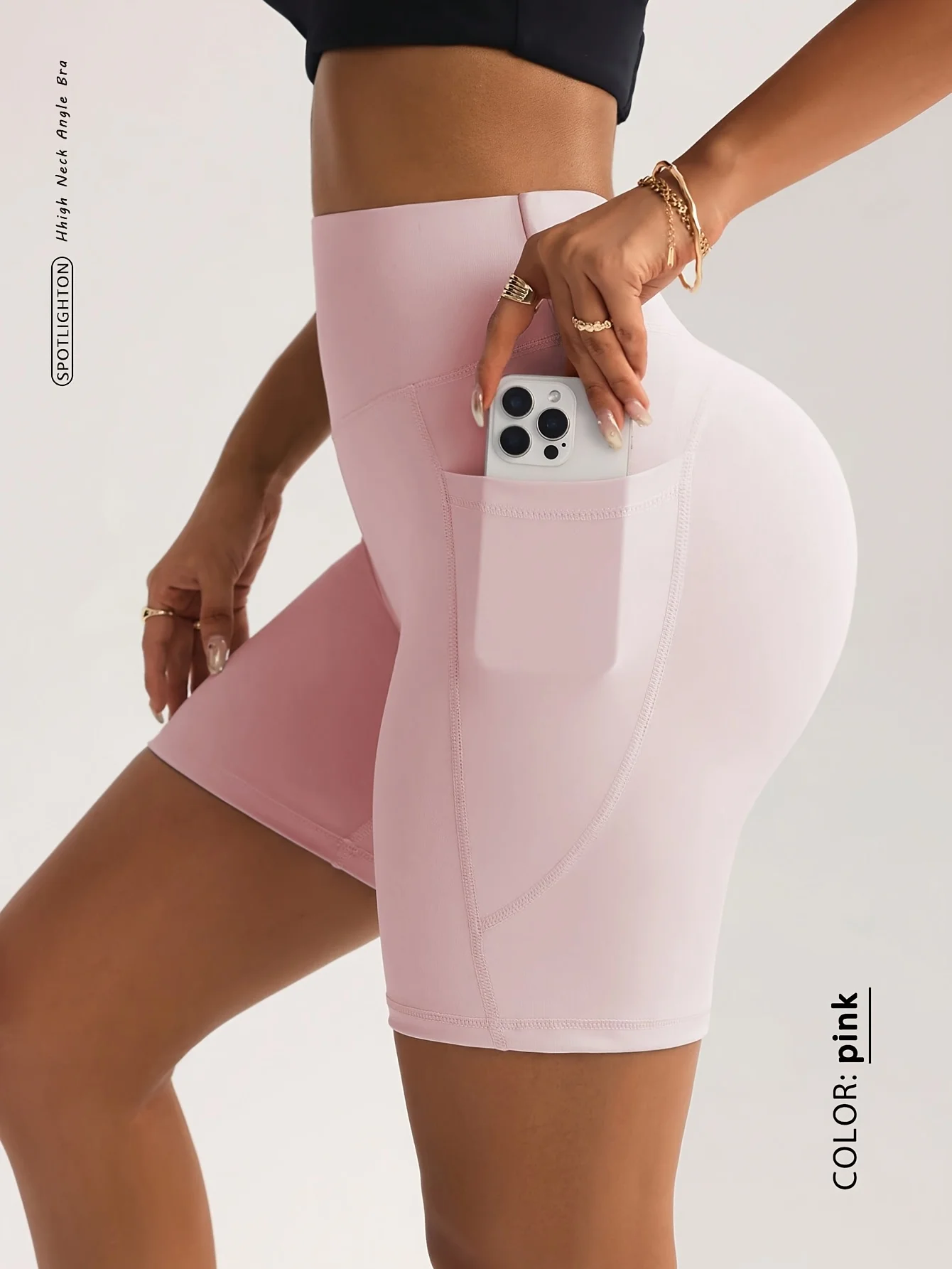 Side-Pocket High-Waist Athletic Shorts | High-Elastic Breathable Fabric Offers Stretch And Support, Side Pocket Design Enhances
Side-Pocket High-Waist Athletic Shorts | High-Elastic Breathable Fabric Offers Stretch And Support, Side Pocket Design Enhances