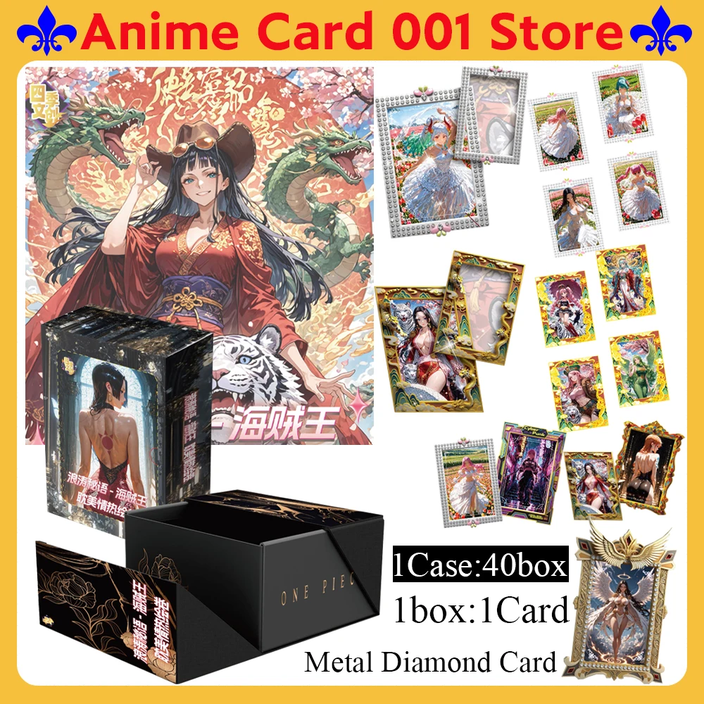 New Case the four seasons culture One Piece Cards Metal diamonds Collection Card Anime Game Nami Luffy Figures Child Gift Toy
New Case the four seasons culture One Piece Cards Metal diamonds Collection Card Anime Game Nami Luffy Figures Child Gift Toy
