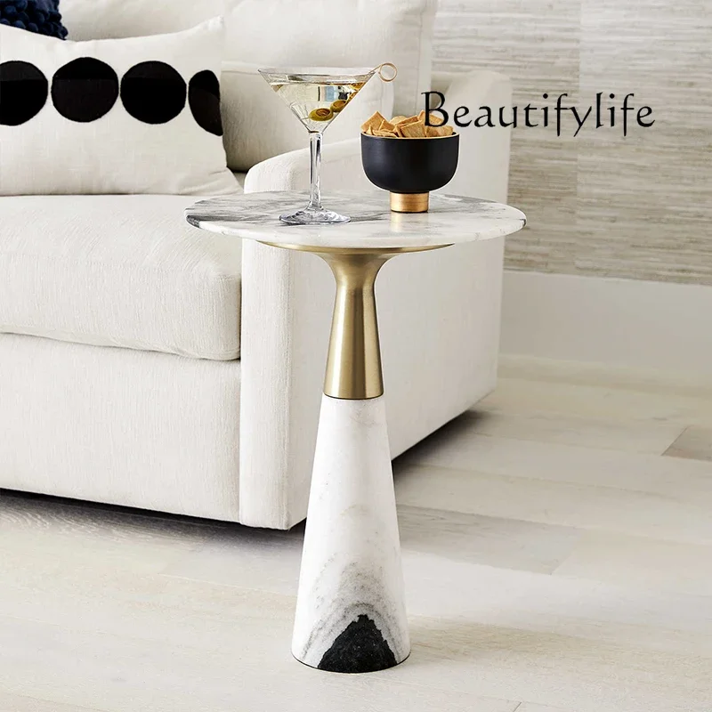 N44 Natural marble edge table designer modern simple living room home small coffee table round fashion
N44 Natural marble edge table designer modern simple living room home small coffee table round fashion