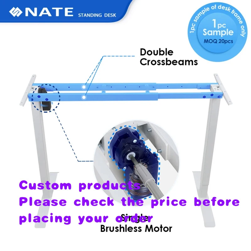 custom.Modern Adjustable Office Standing Desk Single Brushless Motor Height Adjustable Table with Double Crossbeams
custom.Modern Adjustable Office Standing Desk Single Brushless Motor Height Adjustable Table with Double Crossbeams
