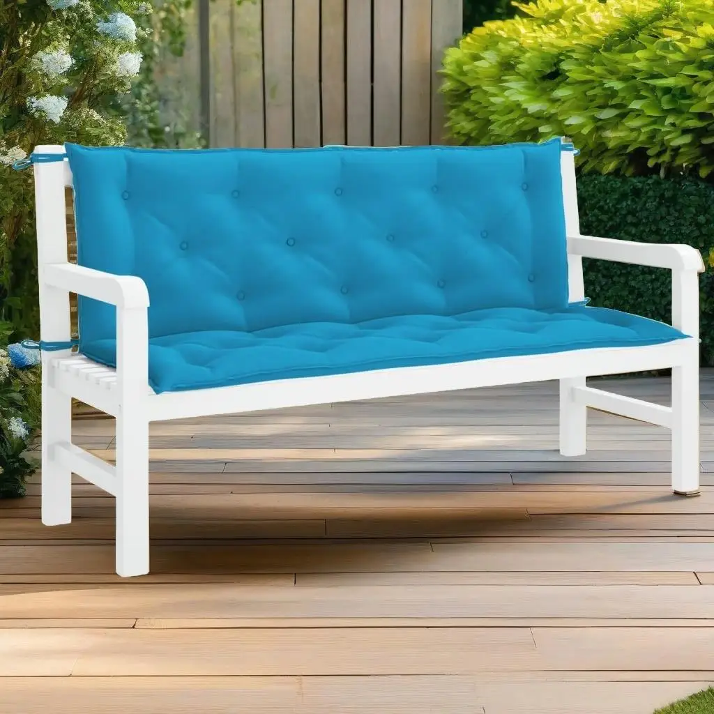Light Blue Garden Bench Cushion 59.1x39.4x2.8 Oxford Fabric, Outdoor Seating Pad
Light Blue Garden Bench Cushion 59.1x39.4x2.8 Oxford Fabric, Outdoor Seating Pad