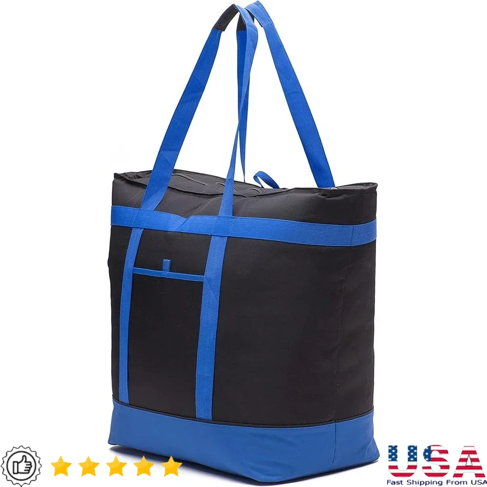 Extra Large Insulated Cooler Bag Heavy Duty Oxford Fabric Thick Foam Zipper Hard Bottom Grocery Camping Beach Storage Bag
Extra Large Insulated Cooler Bag Heavy Duty Oxford Fabric Thick Foam Zipper Hard Bottom Grocery Camping Beach Storage Bag