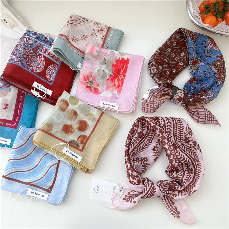 56cm Square Scarves Kerchief Headscarf Print Flower Scarf Neckerchief Bandanas Neck Wraps Hair Ribbon Band Headband for Women
56cm Square Scarves Kerchief Headscarf Print Flower Scarf Neckerchief Bandanas Neck Wraps Hair Ribbon Band Headband for Women
