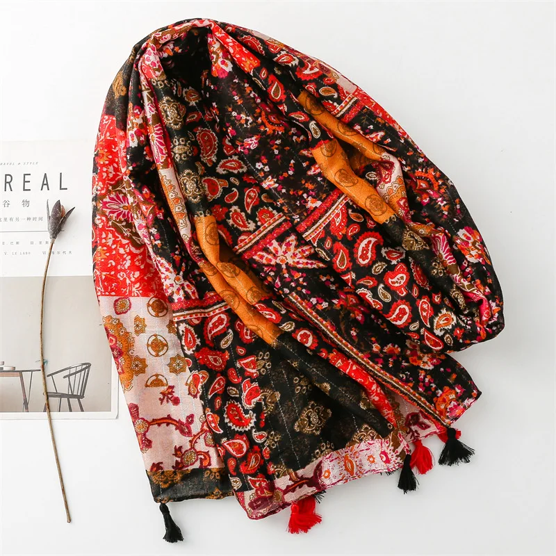 2024 Newest Women Vintage Floral Printed Pattern Silver Lurex Scarf Cotton Voile Scarf Shawls
2024 Newest Women Vintage Floral Printed Pattern Silver Lurex Scarf Cotton Voile Scarf Shawls
