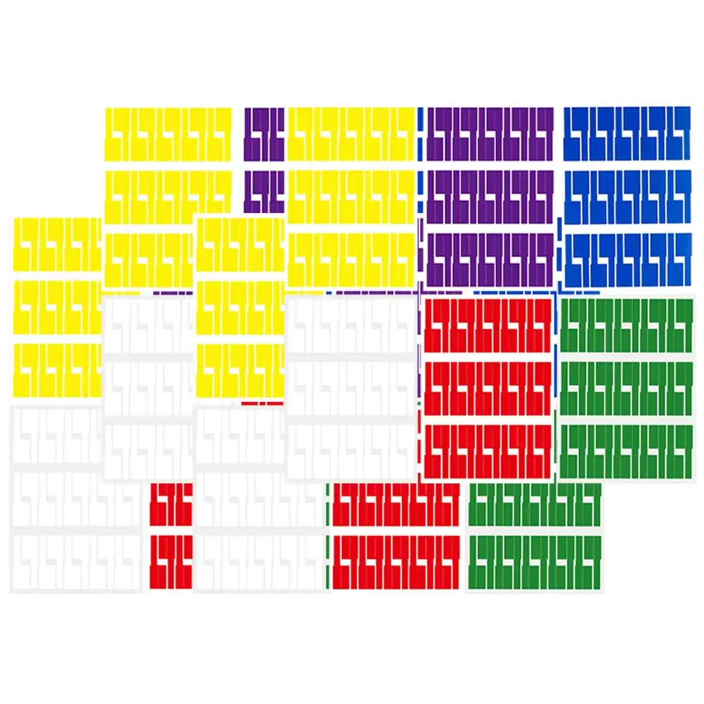 24 Sheets Colorful P type Cable Labels Waterproof Tear resistant Adhesive Writable Wire Markers Cable Tags for Home Office
24 Sheets Colorful P type Cable Labels Waterproof Tear resistant Adhesive Writable Wire Markers Cable Tags for Home Office