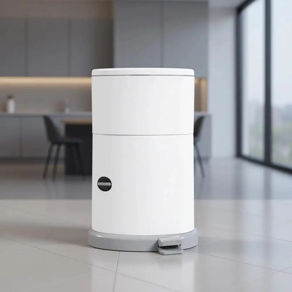 7-Gallon Hands-Free Pedal Diaper Pail with Double-Seal Odor Control and Continuous Liner System
7-Gallon Hands-Free Pedal Diaper Pail with Double-Seal Odor Control and Continuous Liner System