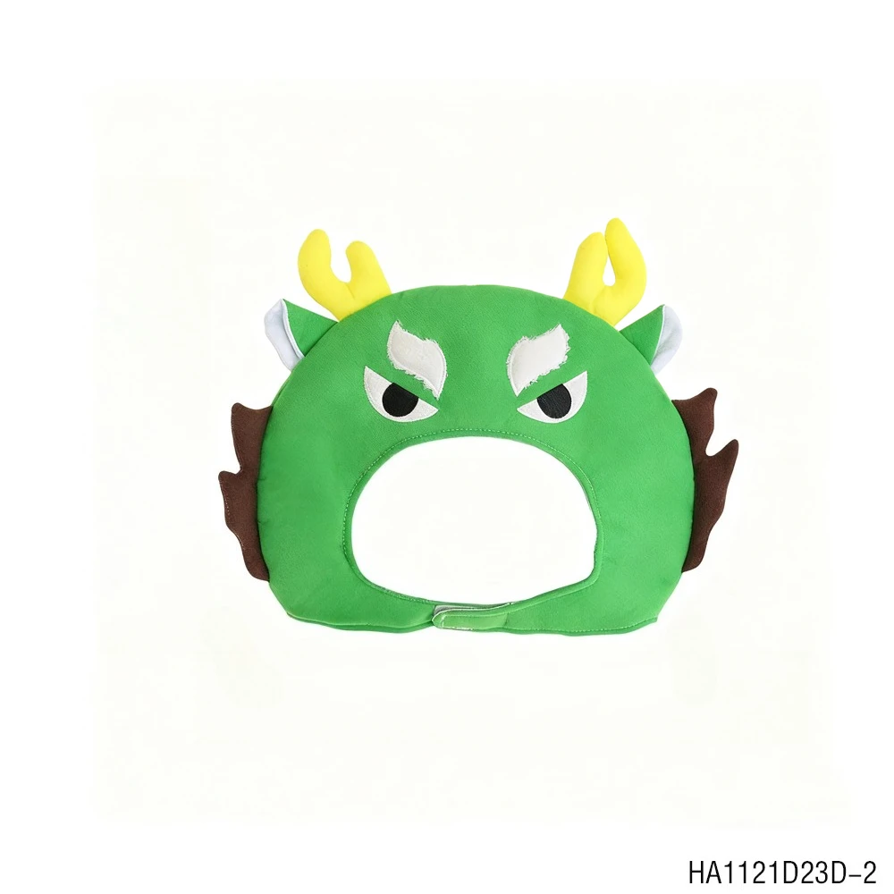 The PESENAR This is a green dragon head wacky headgear with horns whiskers and dragon fins for parties
The PESENAR This is a green dragon head wacky headgear with horns whiskers and dragon fins for parties