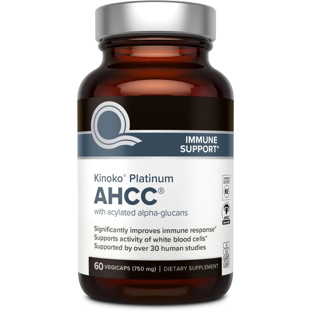 AHCC Herbal Supplement, for Immune Support, Liver Function, Maintains Natural Killer Cell Activity, 60 Veggie Capsules
AHCC Herbal Supplement, for Immune Support, Liver Function, Maintains Natural Killer Cell Activity, 60 Veggie Capsules