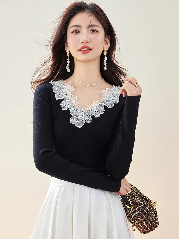 Korean Style V-neck Knitwear Sweater Female Long Sleeve Skinny Elastic Top Women Knitted Shirts Pullover Sweaters
Korean Style V-neck Knitwear Sweater Female Long Sleeve Skinny Elastic Top Women Knitted Shirts Pullover Sweaters