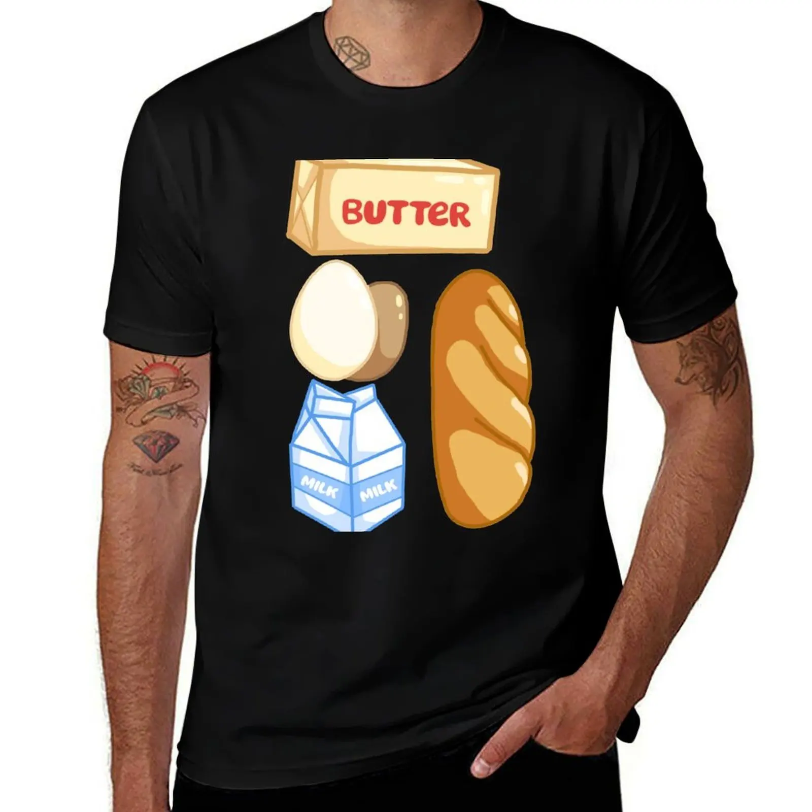 Grocery pack 1 || Butter, Eggs, Milk, Bread T-Shirt cute tops cotton graphic tees clothes vintage t shirt men
Grocery pack 1 || Butter, Eggs, Milk, Bread T-Shirt cute tops cotton graphic tees clothes vintage t shirt men