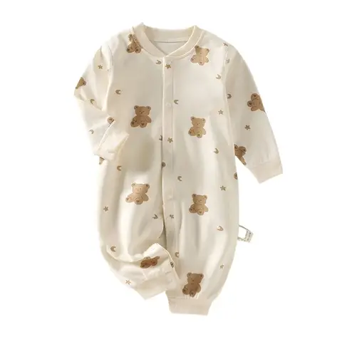 Vestiti per bambini autunnali Newbron Primavera 100 Biancheria intima di cotone Neonato Tutina Pagliaccetto Manica lunga Pigiama Outfit Body e un pezzo