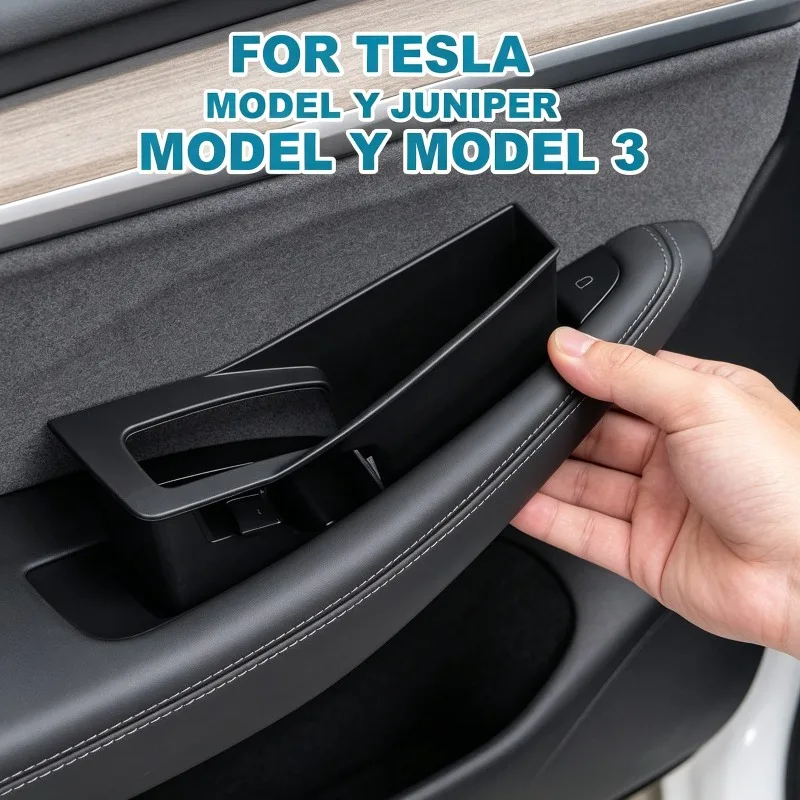 Inner Handle Organizer Container Tray Box Car Door Handle Storage Box for Tesla Model 3/Y Juniper Model 3 Highland Accessories
Inner Handle Organizer Container Tray Box Car Door Handle Storage Box for Tesla Model 3/Y Juniper Model 3 Highland Accessories