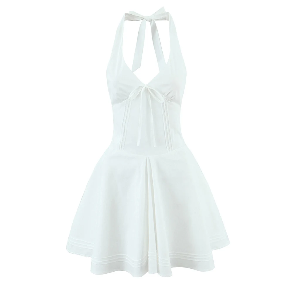2025 new women's clothing European and American style French V-neck waist cinching slimming dress beach skirt
2025 new women's clothing European and American style French V-neck waist cinching slimming dress beach skirt