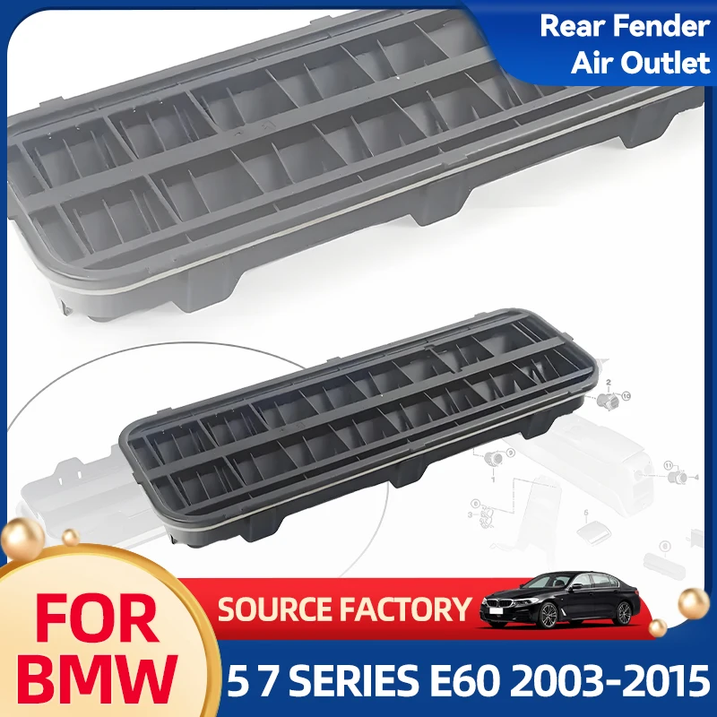 Car Towel Hot Rear Body Ventilation Grill 64229303806 For Bmw For 5 Series E60 2003-2011 For 7 Series F01 F02 2008-2015
Car Towel Hot Rear Body Ventilation Grill 64229303806 For Bmw For 5 Series E60 2003-2011 For 7 Series F01 F02 2008-2015
