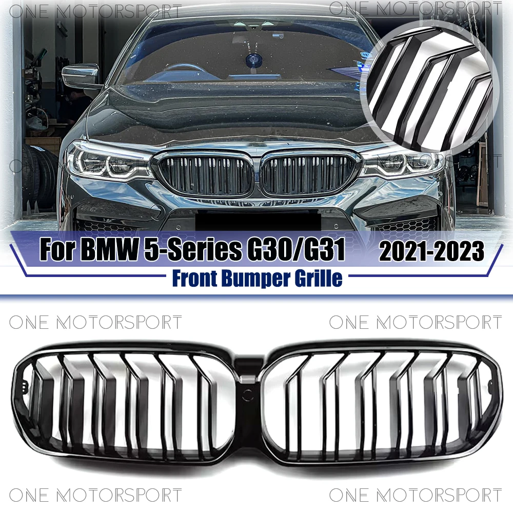 Двойная линия стиля гоночная решетка бампера решетки глянцевая черная решетка переднего бампера для BMW 5 серии G30 G31 2021-2023
Двойная линия стиля гоночная решетка бампера решетки глянцевая черная решетка переднего бампера для BMW 5 серии G30 G31 2021-2023