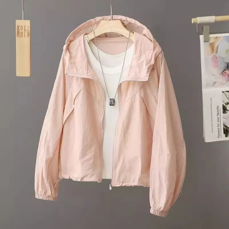 2025 Jackets Women Hooded Summer Sun-proof Zipper Coats Thin Loose See Through Outerwear Breathable Outwear Lightweight Clothes
2025 Jackets Women Hooded Summer Sun-proof Zipper Coats Thin Loose See Through Outerwear Breathable Outwear Lightweight Clothes