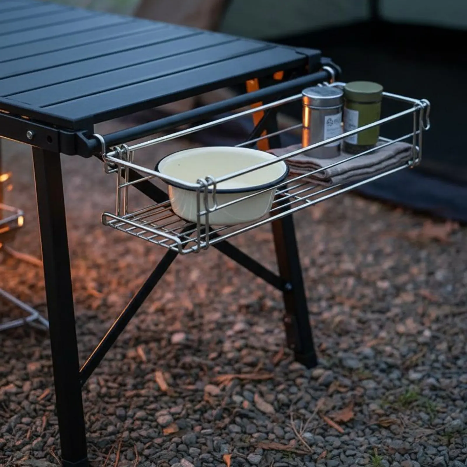 IGT Table Side Storage Basket Space-Saving Camping Table Hanging Rack Folding Side Hanger Rack Lightweight for Campers
IGT Table Side Storage Basket Space-Saving Camping Table Hanging Rack Folding Side Hanger Rack Lightweight for Campers