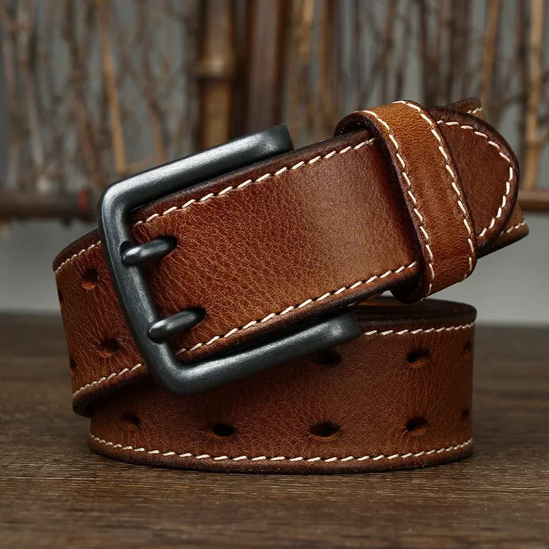 3.8CM First Layer Cowhide High Quality Genuine Leather Belts for Men Strap Male Double Buckle Luxury Brand Vintage Jeans Cowboy
3.8CM First Layer Cowhide High Quality Genuine Leather Belts for Men Strap Male Double Buckle Luxury Brand Vintage Jeans Cowboy