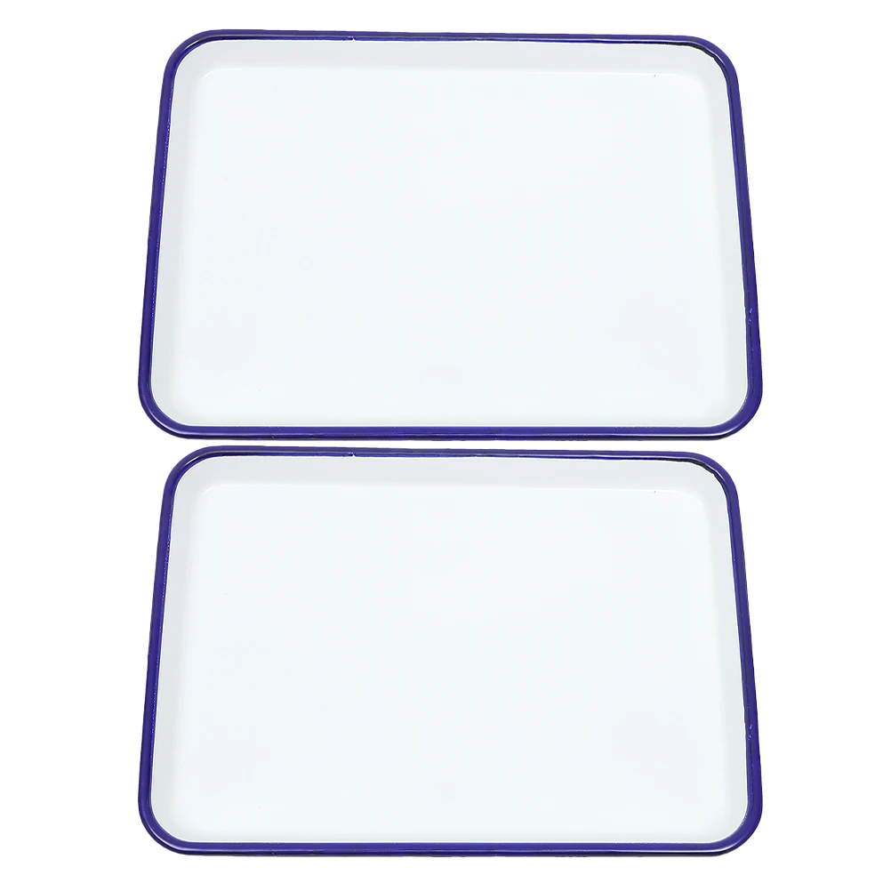 2pcs White 26x18cm Enamel Baking Tray Retro Square Plate Oven Dish Roasting Pan Cake Pans Pie Tin Kitchen Gadgets
2pcs White 26x18cm Enamel Baking Tray Retro Square Plate Oven Dish Roasting Pan Cake Pans Pie Tin Kitchen Gadgets