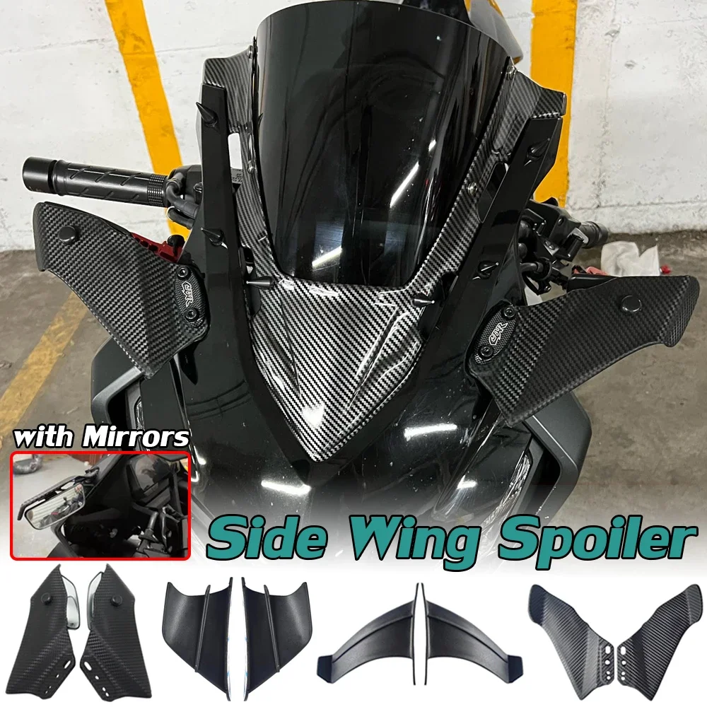 Motorcycle Winglet Aerodynamic Side Wing Spoiler For Honda CBR650R 2019 2020 2021 2022 CBR 650R Accessories w/ Rear View Mirrors
Motorcycle Winglet Aerodynamic Side Wing Spoiler For Honda CBR650R 2019 2020 2021 2022 CBR 650R Accessories w/ Rear View Mirrors