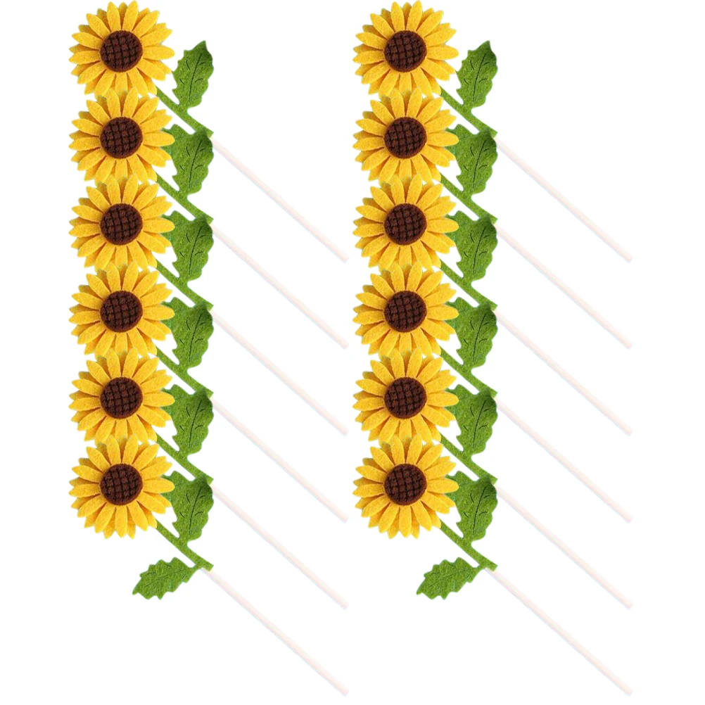 12 Pcs Sunflower Cake Add- Decorations Artificial Cupcake Toppers Birthday Party Theme Picks Hat
12 Pcs Sunflower Cake Add- Decorations Artificial Cupcake Toppers Birthday Party Theme Picks Hat