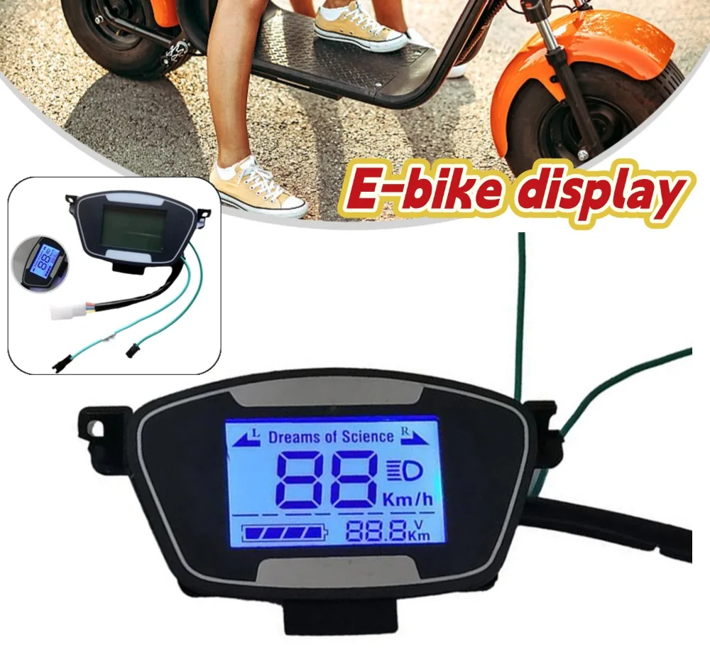 E-bike LCD Display Motor Speedmeter Screen 48-72V Electric Bike Scooter Control Panel With Waterproof Motor Screen
E-bike LCD Display Motor Speedmeter Screen 48-72V Electric Bike Scooter Control Panel With Waterproof Motor Screen