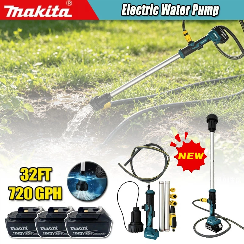 Makita Brushless Cordless Electric Water Pump Portable Submersible Liquid Transfer Pump Garden Irrigation Drainage Power Tool
Makita Brushless Cordless Electric Water Pump Portable Submersible Liquid Transfer Pump Garden Irrigation Drainage Power Tool