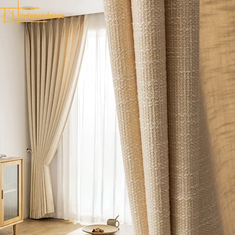 Cream Curtains for Living Room Dining Bedroom Home Door Decoration Semi-shading Bedroom Luxury Thick Cotton Linen Modern Window
Cream Curtains for Living Room Dining Bedroom Home Door Decoration Semi-shading Bedroom Luxury Thick Cotton Linen Modern Window