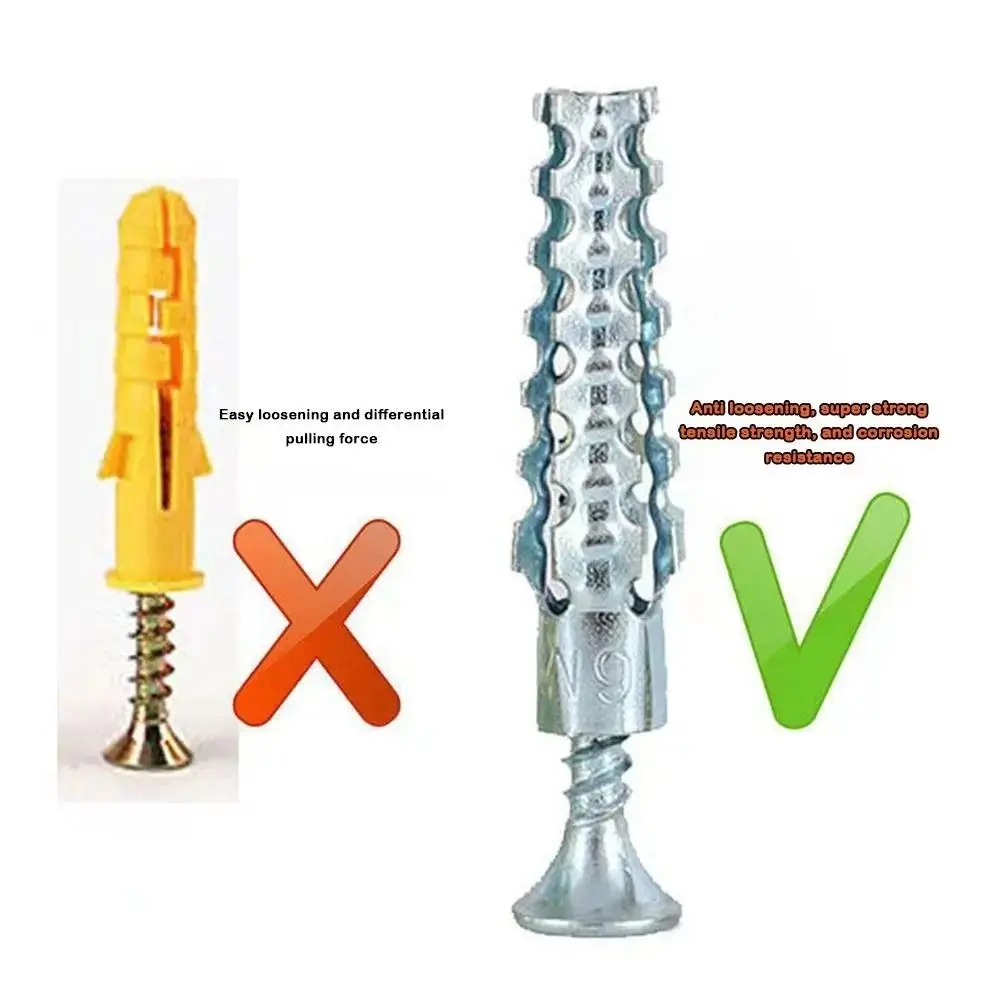 Heavy Duty Zigzag Anchor Bolt Serrated Design Strong Expansion Force Self-Tapping Screw Iron Material Metal Material
Heavy Duty Zigzag Anchor Bolt Serrated Design Strong Expansion Force Self-Tapping Screw Iron Material Metal Material