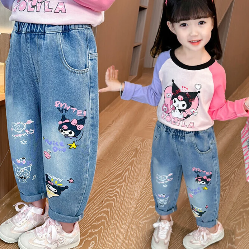 Anime Pants Kuromi Jeans Shorts Graffiti Loose Cuhk Children's Leisure Straight Trousers Boy Girl Spring and Summer Anime Gift
Anime Pants Kuromi Jeans Shorts Graffiti Loose Cuhk Children's Leisure Straight Trousers Boy Girl Spring and Summer Anime Gift