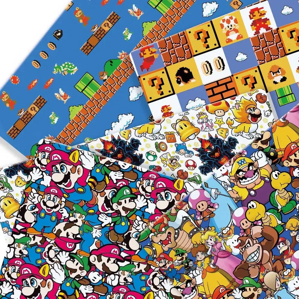 Mario game Fabric140*50cm Handmade Sewing Patchwork Quilting Baby Dress Home Sheet Printed Fabric Fabric Sewing Kids
Mario game Fabric140*50cm Handmade Sewing Patchwork Quilting Baby Dress Home Sheet Printed Fabric Fabric Sewing Kids