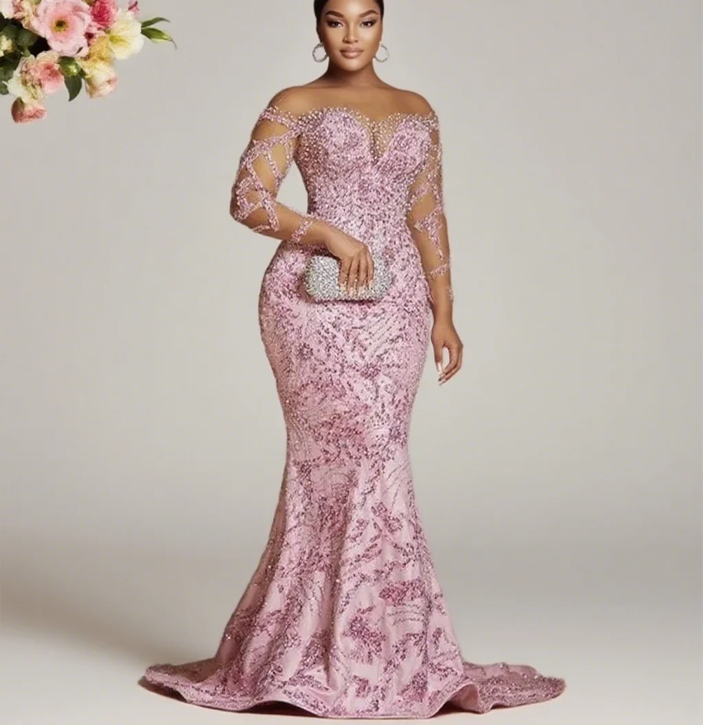 Sexy Mermaid Formal Evening Dresses New Deep V-Neck Appliques Lace Sequins Sweep Train Prom Gowns Customized
Sexy Mermaid Formal Evening Dresses New Deep V-Neck Appliques Lace Sequins Sweep Train Prom Gowns Customized