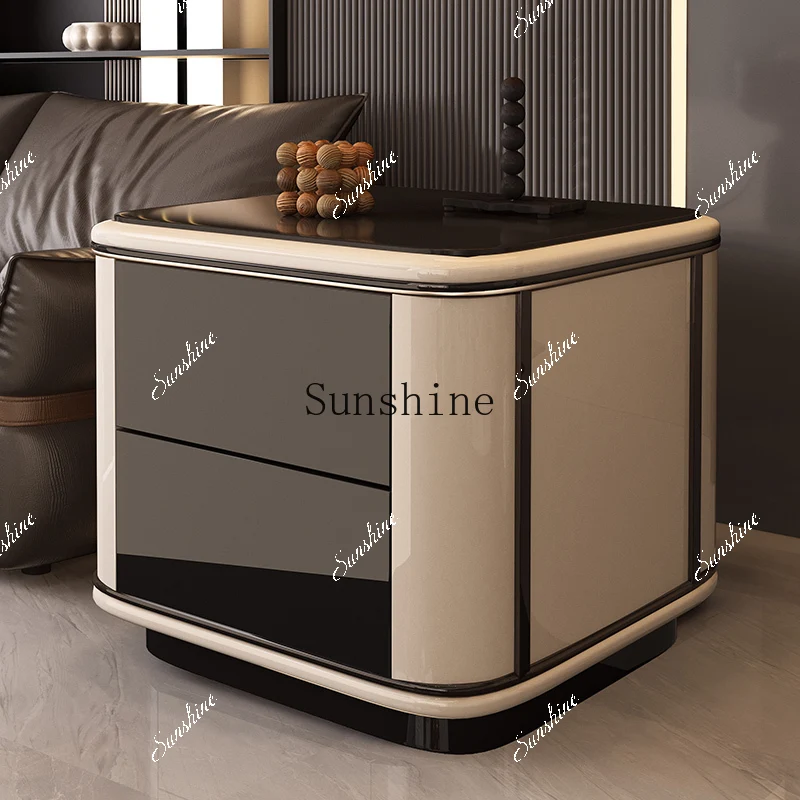 Living room black glass table table Italian simple storage tea cabinet FT
Living room black glass table table Italian simple storage tea cabinet FT