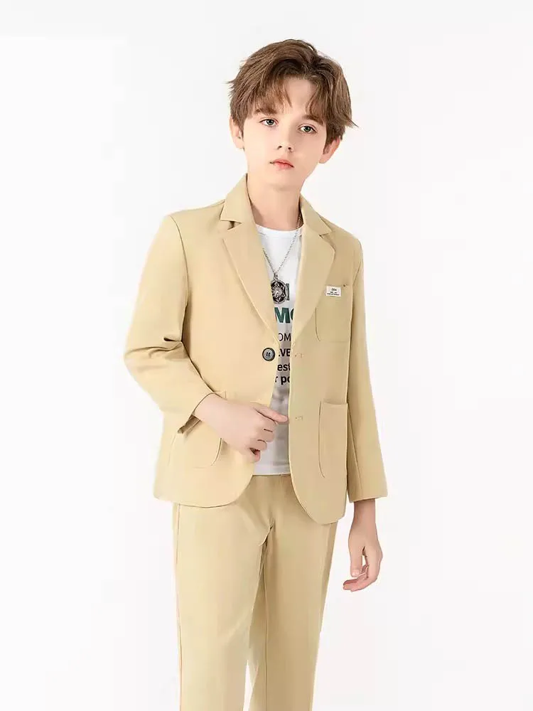 3Pieces Jacket Pants Necklace Children Yellow Wedding Suit Teenager Kids Photograph Dress Boys Evening Party Performance Costume
3Pieces Jacket Pants Necklace Children Yellow Wedding Suit Teenager Kids Photograph Dress Boys Evening Party Performance Costume