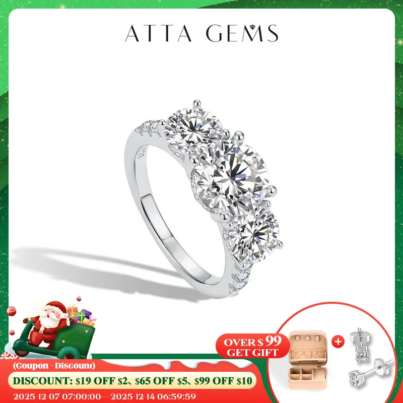 ATTAGEMS Engagement Ring Round Cut 4.0ct Moissanite Rings for Women Sterling Silver Ring Wedding Promise Rings for Her
ATTAGEMS Engagement Ring Round Cut 4.0ct Moissanite Rings for Women Sterling Silver Ring Wedding Promise Rings for Her