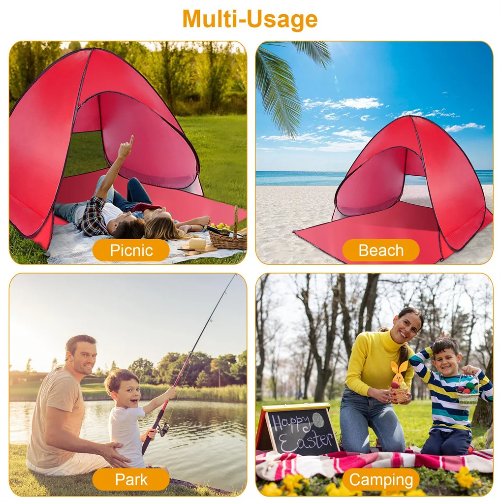 Automatic Instant Pop Up Beach Tent Lightweight Outdoor UV Protection Camping Fishing Tent Cabana Sun Shelter for 2 Person
Automatic Instant Pop Up Beach Tent Lightweight Outdoor UV Protection Camping Fishing Tent Cabana Sun Shelter for 2 Person