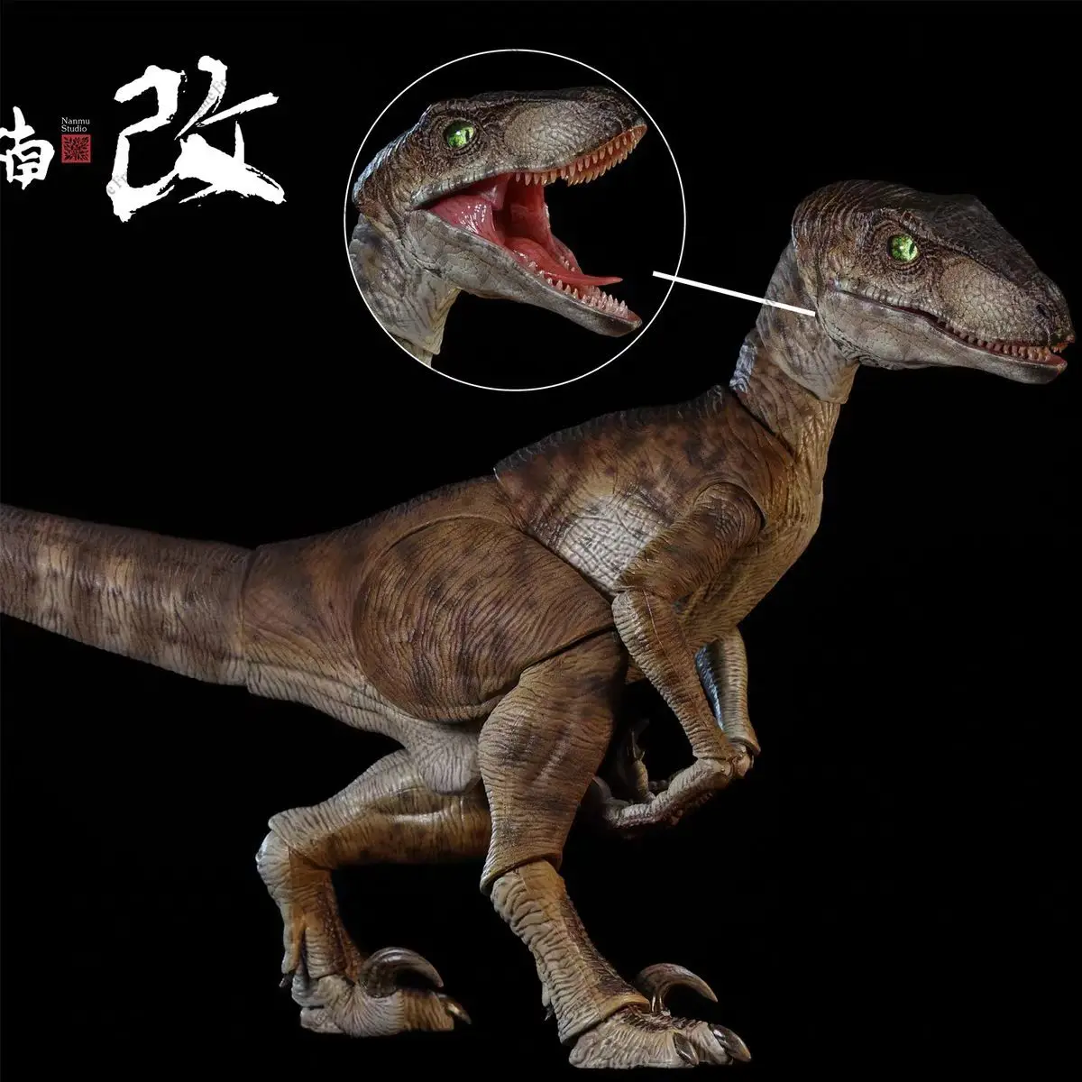 Brand-new NANMU Studio Jurassic dinosaur action figure - Allosaurus/Raptor. With a mischievous smirk. Collectible statue version
Brand-new NANMU Studio Jurassic dinosaur action figure - Allosaurus/Raptor. With a mischievous smirk. Collectible statue version
