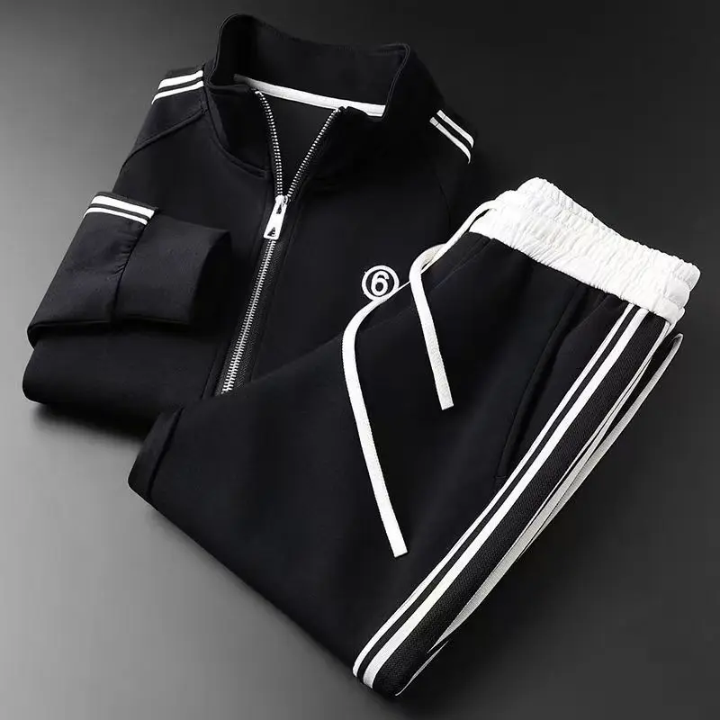 Spring and Autumn Thin Casual Two-piece Set New Men's Fashion Versatile Slim-fit Striped Skinny Straight Pants Set
Spring and Autumn Thin Casual Two-piece Set New Men's Fashion Versatile Slim-fit Striped Skinny Straight Pants Set