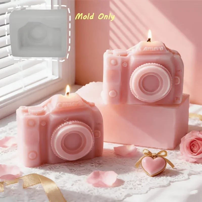 Candle Mold, Camera-shaped Aromatherapy Candle Silicone Mold, a Fun Mini Digital Camera Ornament Mold
Candle Mold, Camera-shaped Aromatherapy Candle Silicone Mold, a Fun Mini Digital Camera Ornament Mold