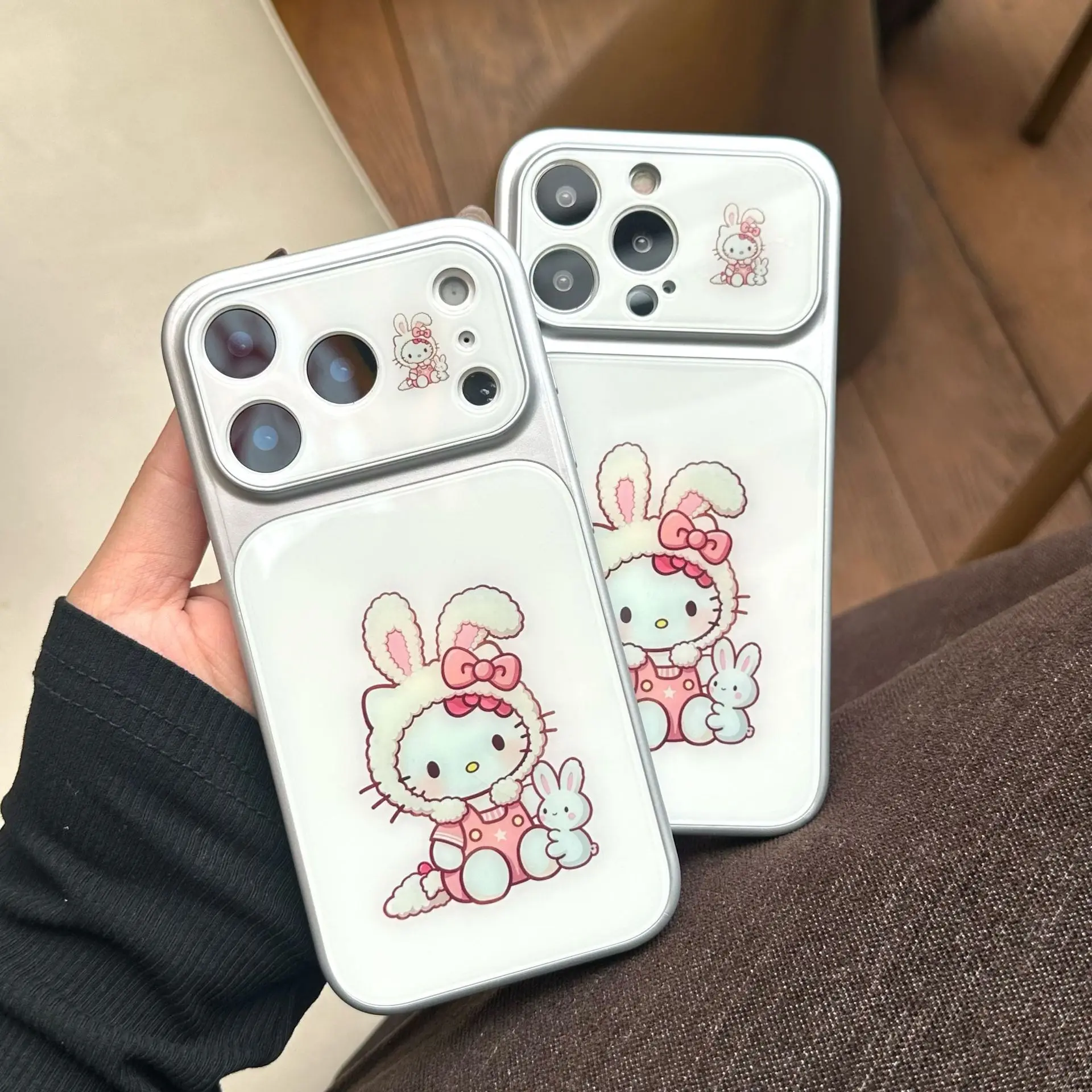 Cute Hello Kitty Rabbit Print Phone Case for iPhone 16 15 14 13 Pro Max Hard Acrylic Protective Case Girl Gift
Cute Hello Kitty Rabbit Print Phone Case for iPhone 16 15 14 13 Pro Max Hard Acrylic Protective Case Girl Gift