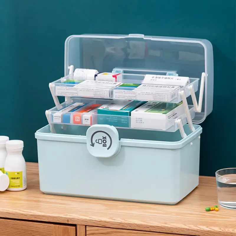 Household Multi-Tier Large Capacity Medicine Box Family Medicine Organizer Storage Box Portable First Aid Kit Medicine Container
Household Multi-Tier Large Capacity Medicine Box Family Medicine Organizer Storage Box Portable First Aid Kit Medicine Container