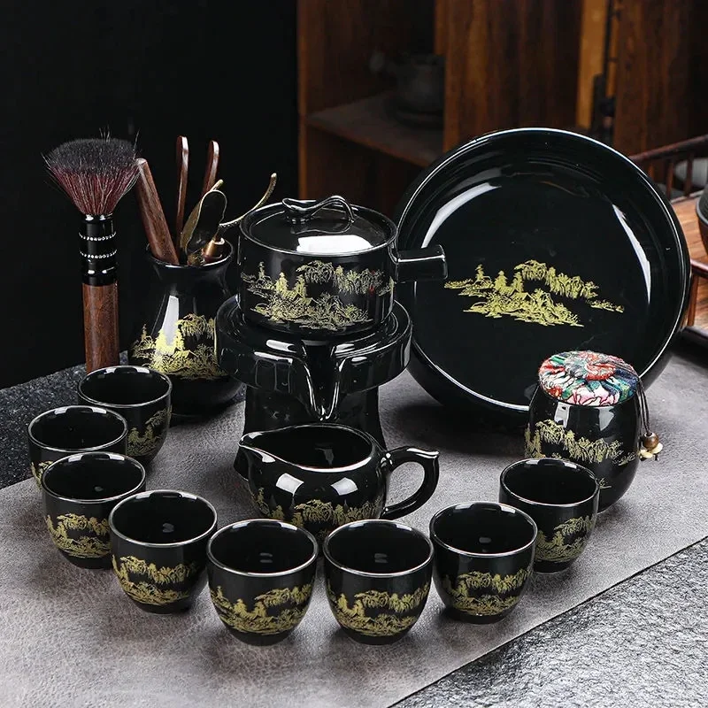8 Pcs Set Semi Automatic Tea Sets Chinese Ceramic Purple Clay Tea Set Tea Cup The Kung Fu Teapot Set
8 Pcs Set Semi Automatic Tea Sets Chinese Ceramic Purple Clay Tea Set Tea Cup The Kung Fu Teapot Set