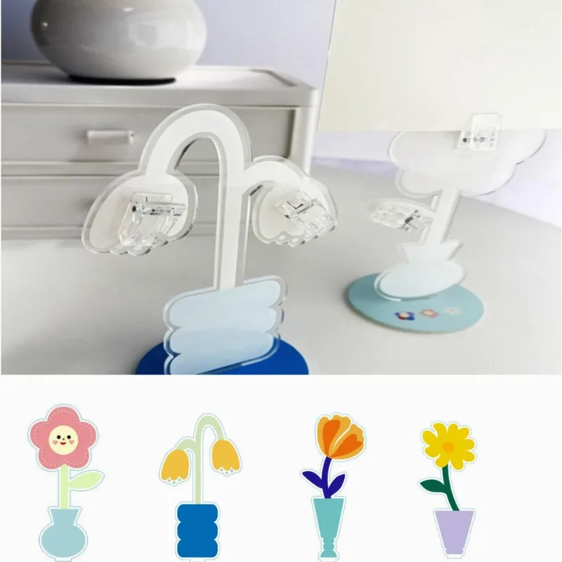 Cartoon Acrylic Message Holder Cute Flower Shape Photo Note Holder Desktop Ornament Decoration Card Clip Note Stand Organizer
Cartoon Acrylic Message Holder Cute Flower Shape Photo Note Holder Desktop Ornament Decoration Card Clip Note Stand Organizer
