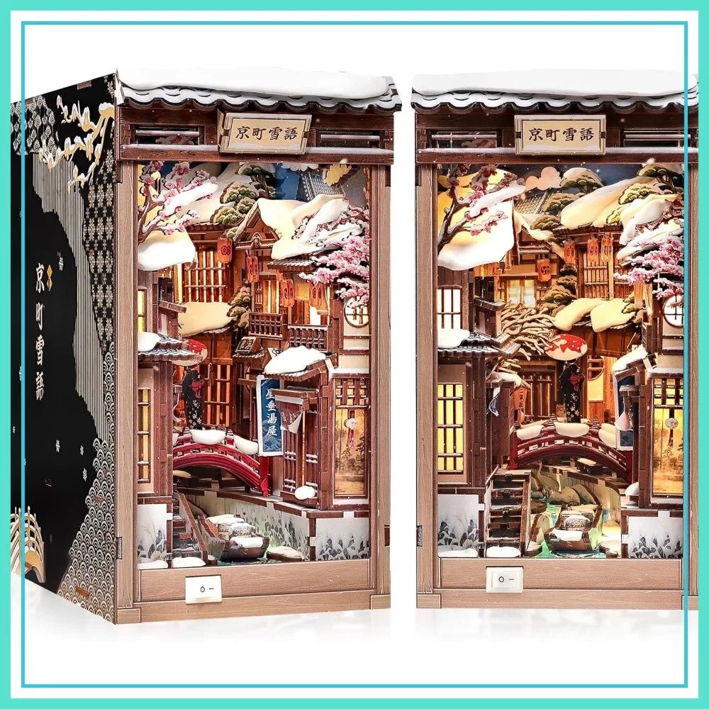 DIY Book Nook Kit – Kyoto Snow Whisper 3D Wooden Puzzle with LED, Bookshelf Decor Gift
DIY Book Nook Kit – Kyoto Snow Whisper 3D Wooden Puzzle with LED, Bookshelf Decor Gift